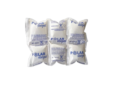 Panetto Ghiaccio Gel 6 Cellette 220g - Confezione 24 Pezzi | Polarice Service