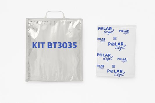 Busta Termica Professionale 30x35cm con Maniglia + Ghiaccio Istantaneo - Kit Completo