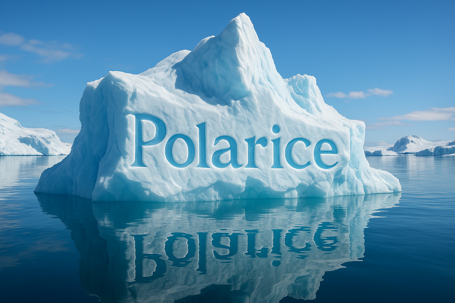 iceberg con scritta Polarice